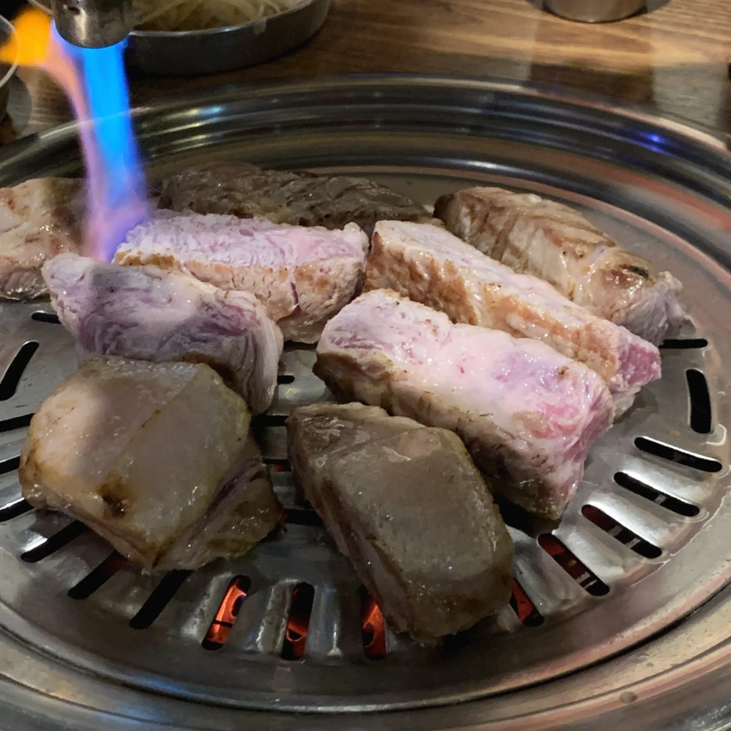 목살 토치 구이