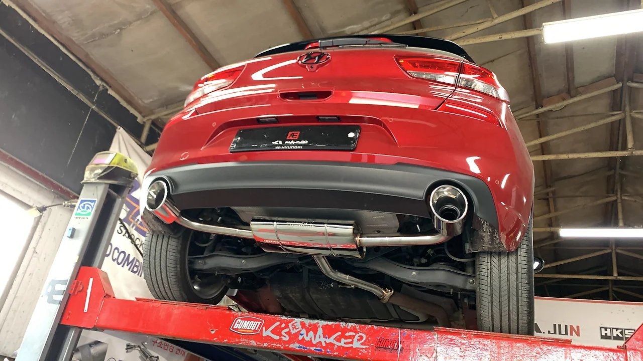 현대 i30 PD 커스텀 배기 튜닝 [케메곽]