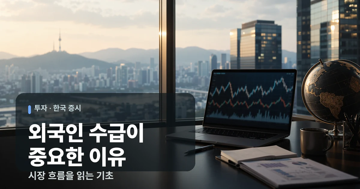 한국 증시에서 외국인 수급이 중요한 이유