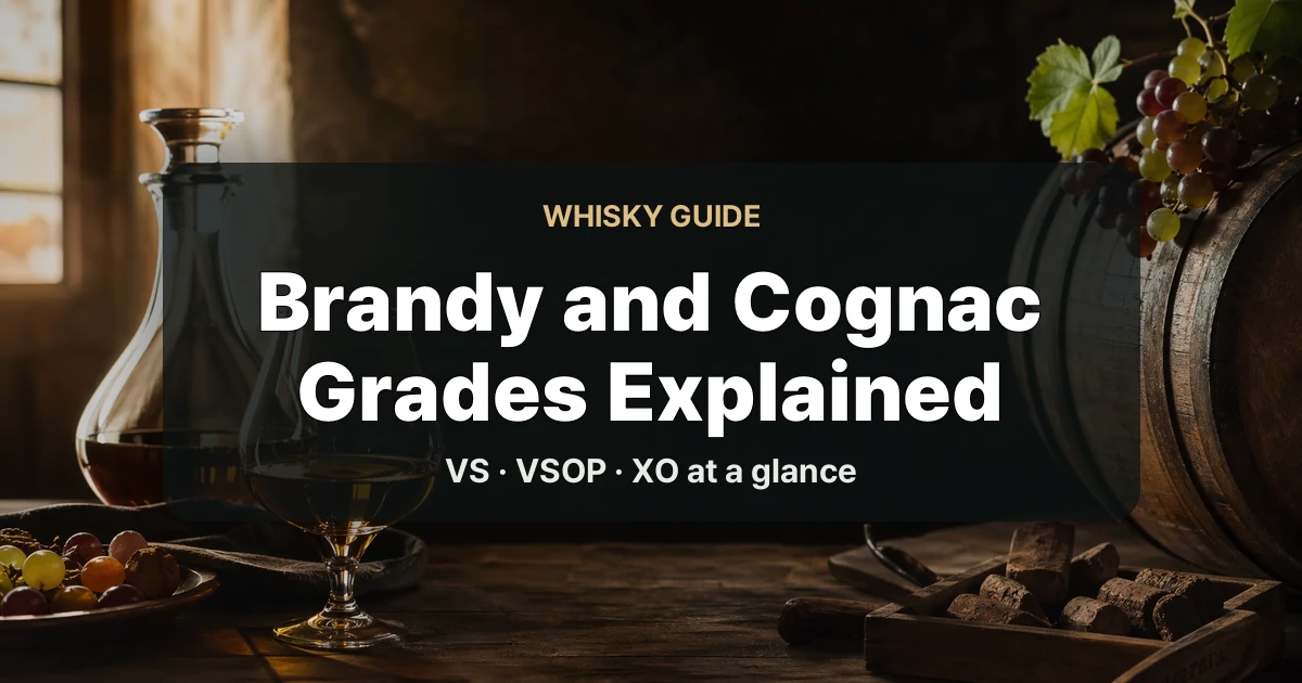 Brandy and Cognac - Grades and Differences Explained